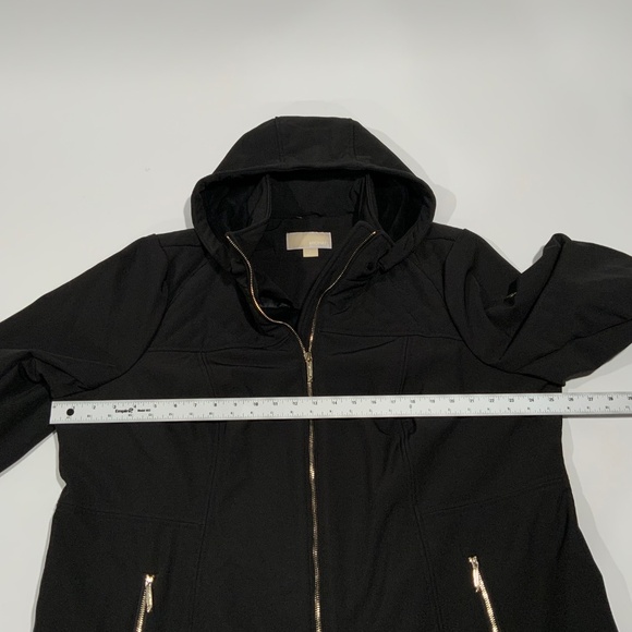 Michael Kors Sz 2X Hooded Water-Resistant Soft Shell Raincoat Jacket - Picture 6 of 10